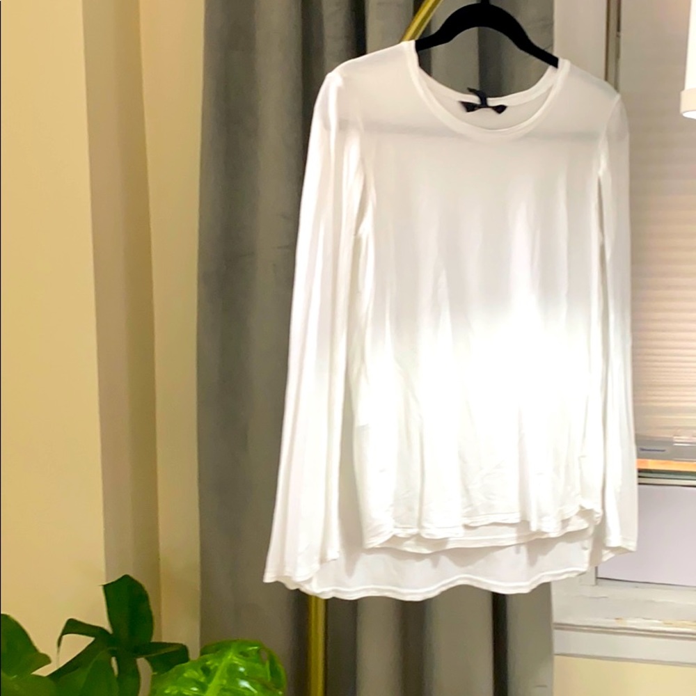 White cape shirt